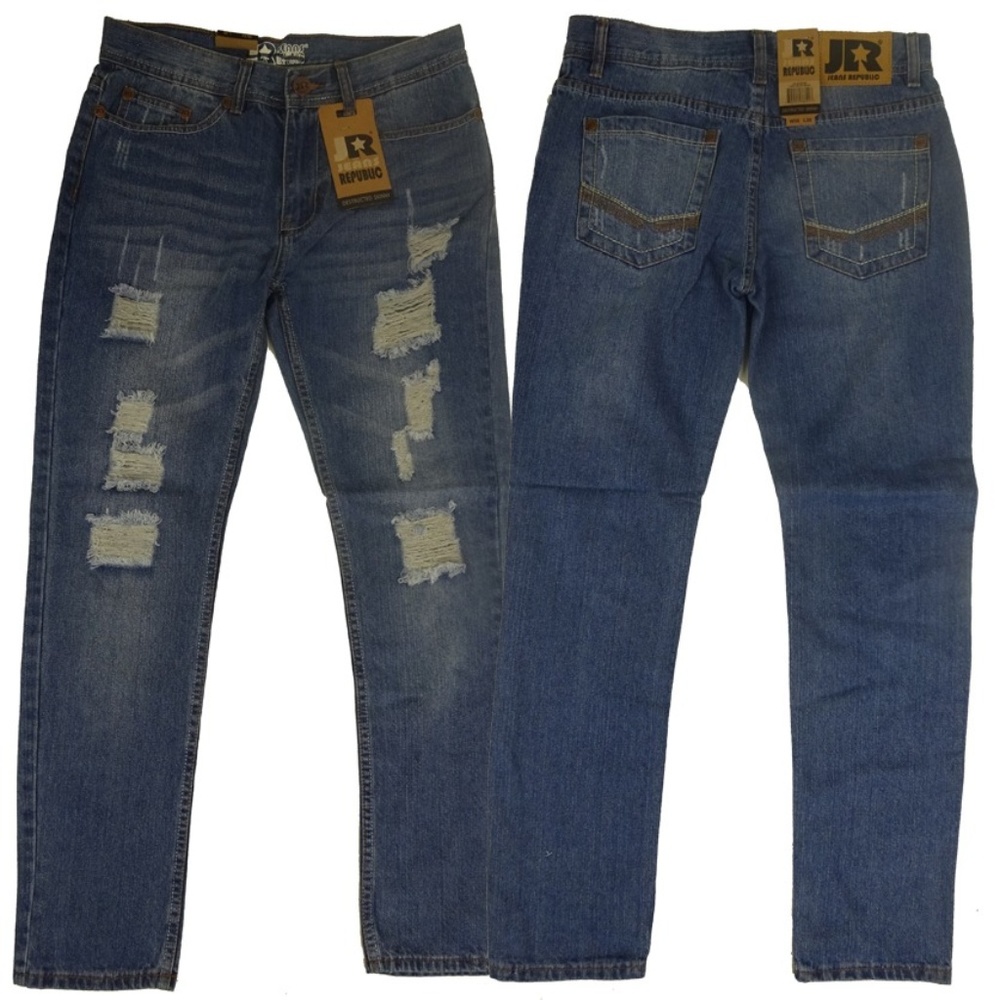 Men Destructed Jeans